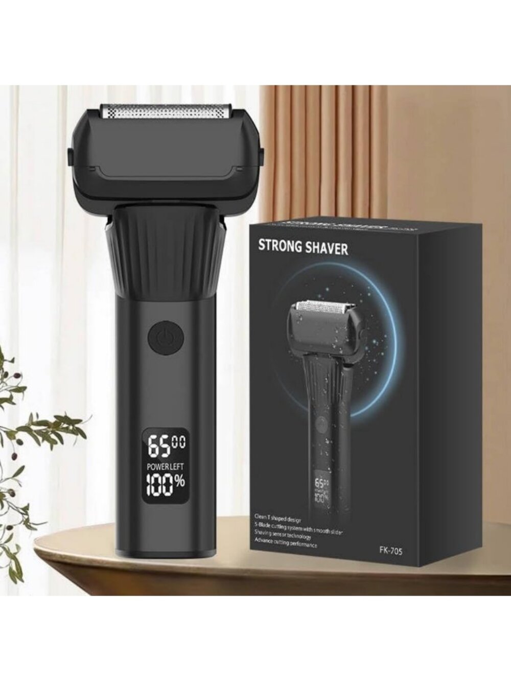 5-Blade Electric Razor for Men, Wet/Dry Foil Shaver, USB-C Charging, 2-Speed